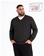 P8105 - Sweater Escote V Mouline TALLE ESPECIAL